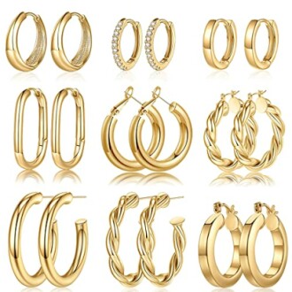 Gold Hoop Earrings for Women